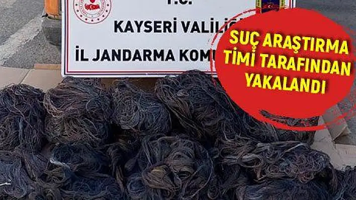 800 metrelik haberleşme kablosunu çalan şüpheliyi Jandarma Suç Araştırma Timi yakaladı