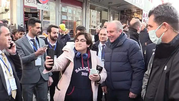 Memleket Partisi Genel Başkanı İnce, Kayseri 'de esnafı ziyaret etti