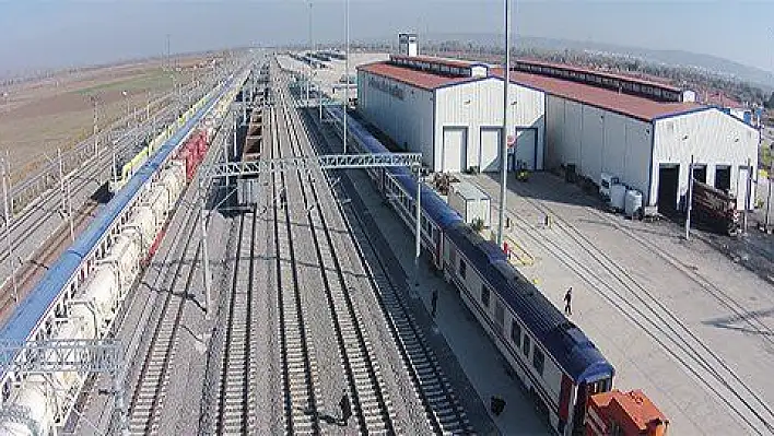 Tren lojistik merkezlerinden birisi de Kayseri'ye