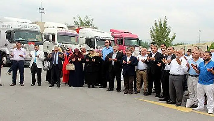 Kayseri'den Halep'e 10 tır yardım