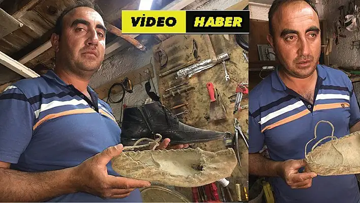 Bir asırlık çarık görenleri şaşırtıyor