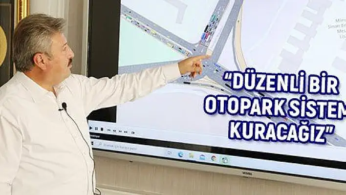 Melikgazi'ye düzenli otopark sistemi geliyor