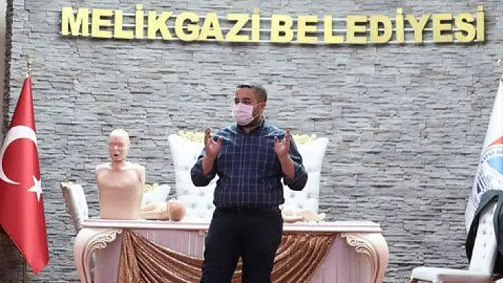 Melikgazi personeline ilk yardım eğitimi