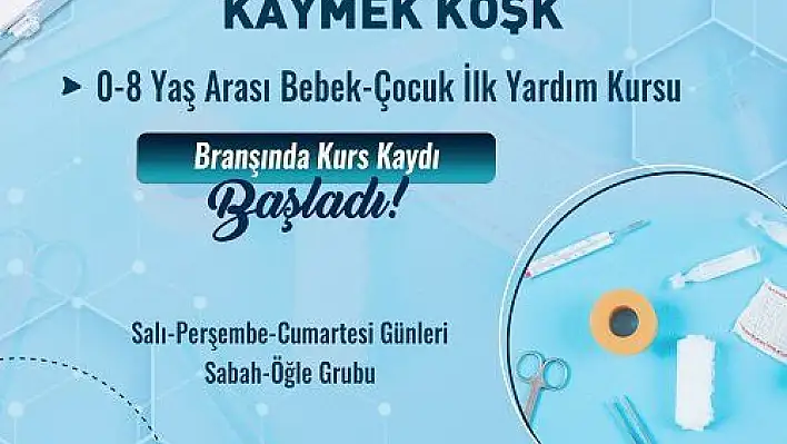 Büyükşehir KAYMEK'ten anne babalar için ilk yardım kursu