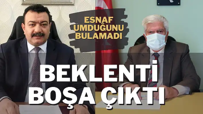 Beklenti boşa çıktı