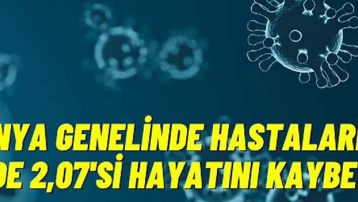 Dünya genelinde hastaların yüzde 2,07'si hayatını kaybetti