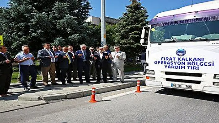 Büyükşehir'den Fırat Kalkanı bölgesine iaşe yardımı