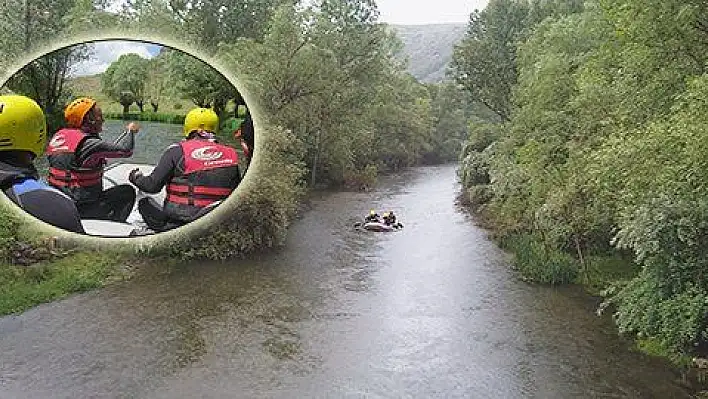 Kızılırmak'ta ilk defa rafting yapıldı