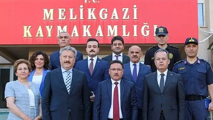 Vali Çiçek'ten Melikgazi'ye ziyaret