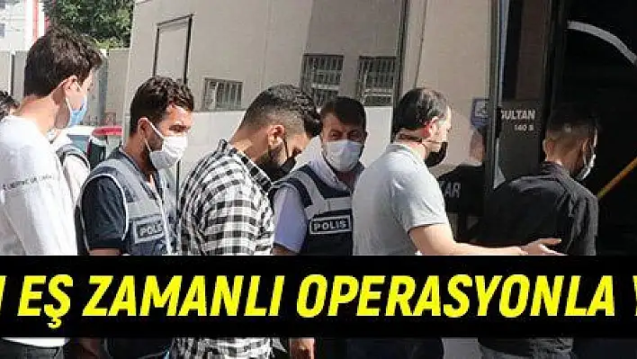 Aranan 11 zanlı eş zamanlı operasyonla yakalandı