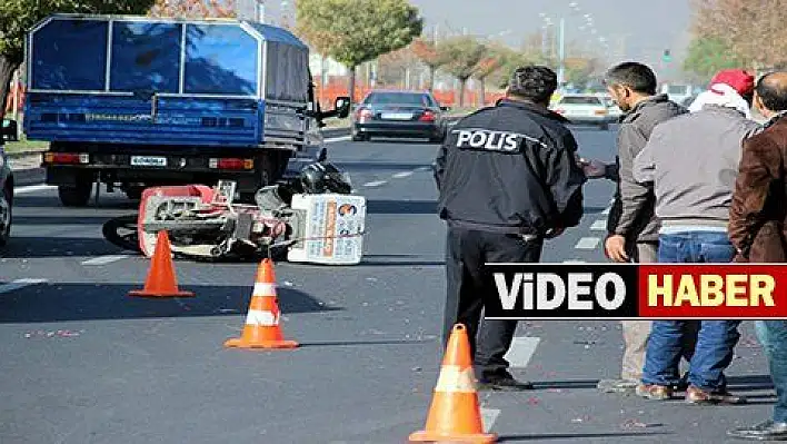 Otomobil ile motosiklet çarpıştı: 1 yaralı 