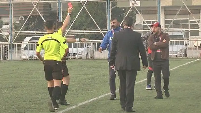 Kayseri amatör futbolda kırmızı kart gerginliği