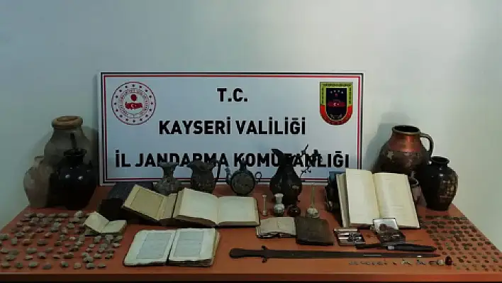 Kayseri'de tarihi eser operasyonu