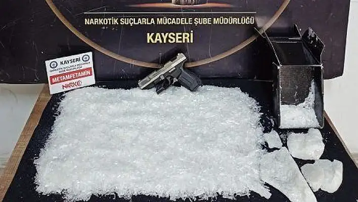 Kayseri'de 3 kilogram sentetik uyuşturucu ele geçirildi