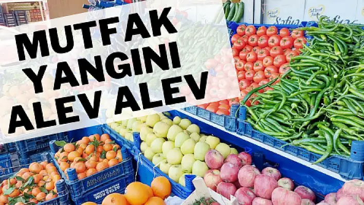 Mutfak yangını alev alev