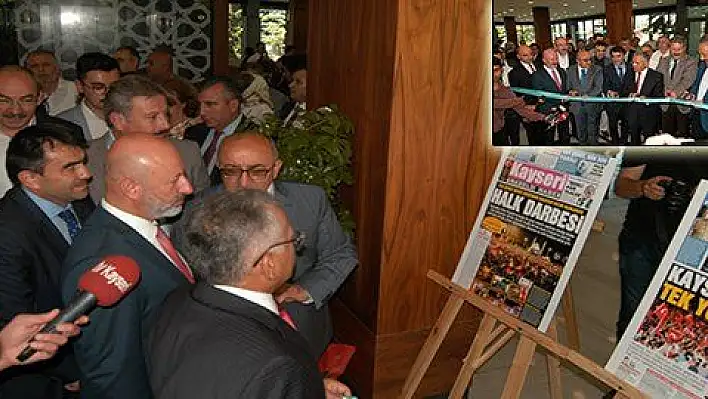 KGC, KARA GÜN 15 TEMMUZ DARBE GİRİŞİMİNİN MANŞETLERİNİ SERGİLEDİ