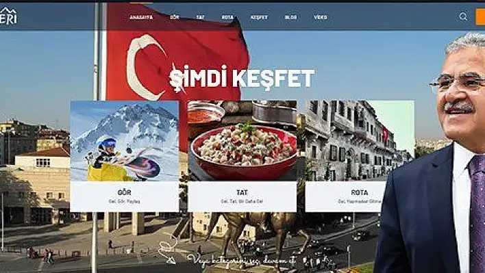 Büyükşehir'den turizm rehberi gibi web sitesi