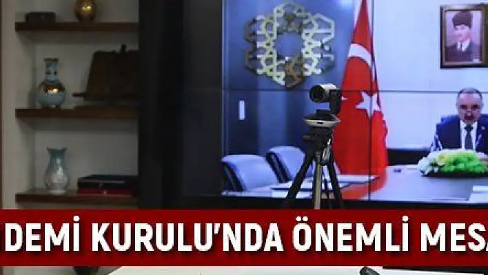 Büyükkılıç, Pandemi Kurulu'nda önemli mesajlar verdi