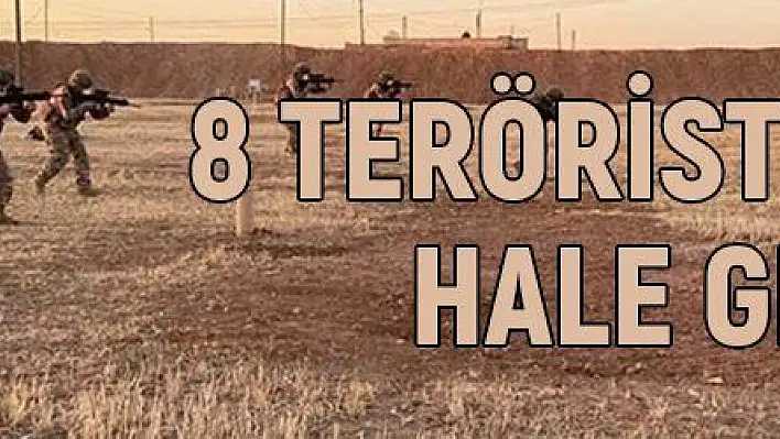 8 PKK/YPG'li terörist etkisiz hale getirildi