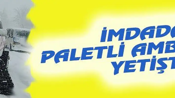 İMDADA PALETLİ AMBULANS YETİŞTİ