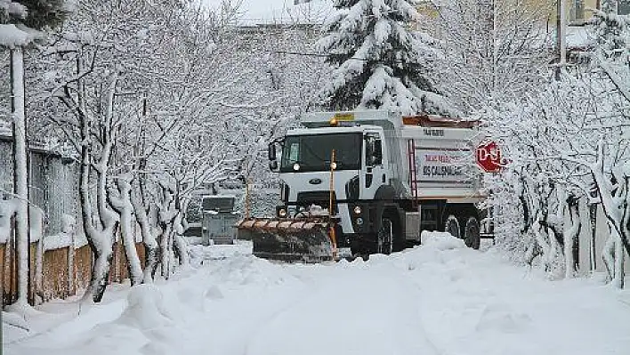 Talas'ta kış çalışmaları aralıksız sürüyor