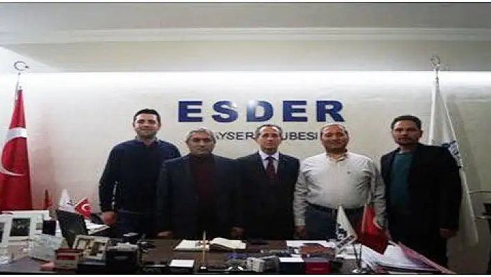 Kayseri Vali Yardımcıları Esder'i ziyaret etti