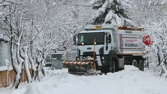 Talas'ta kış çalışmaları sürüyor