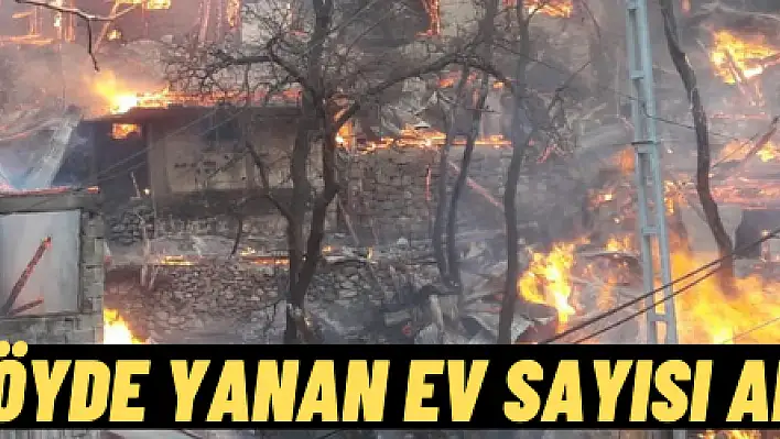 200 haneli köyde yanan ev sayısı artıyor