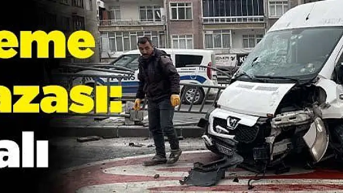 Kayseri'de zincirleme trafik kazasında 1 kişi yaralandı