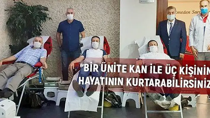 Sarraf ve Kuyumcular Derneği üyeleri kan bağışında bulundu