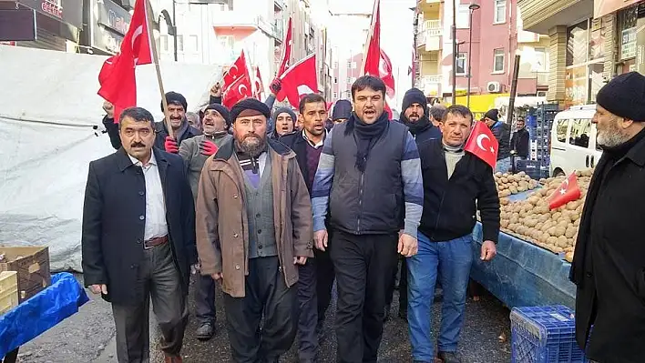 Pazarcılardan Kayseri saldırısına tepki 