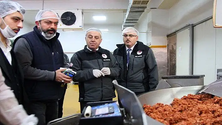 Kayseri'de sucuk ve pastırma üreticileri denetlendi