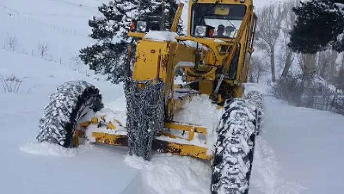 Yoğun kar yağışının ardından yollar ulaşıma açıldı