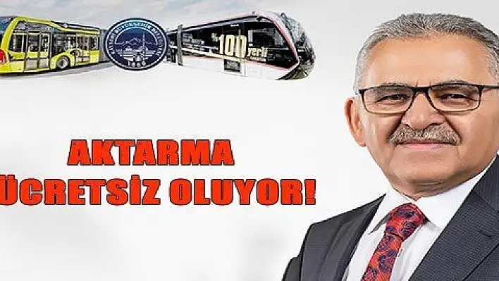 AKTARMA ÜCRETSİZ OLUYOR!