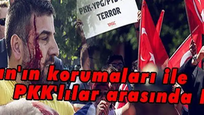 Erdoğan'ın korumaları ile PKK'lılar arasında kavga