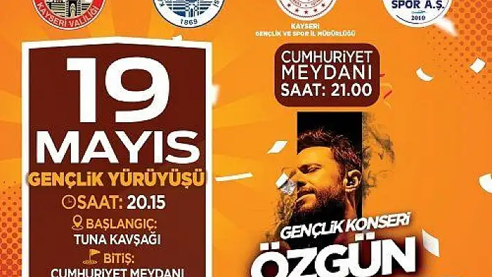 Kayseri Büyükşehir 19 Mayıs'a coşkuyla kutlayacak