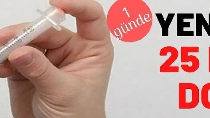 Aşıda yeni rekor: 25 bin 341