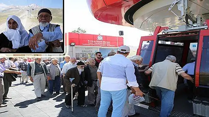 Hayatı boyunca Erciyes'e gitmeyen yaşlılar için gezi düzenlendi