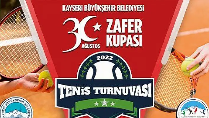 Büyükşehir Spor A.Ş.'den 30 Ağustos Zafer Kupası Tenis Turnuvası