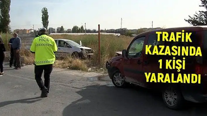 Otomobiller çarpıştı: 1 yaralı