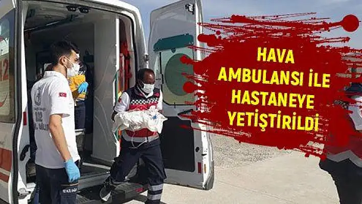 Solunum sıkıntısı çeken bebek hava ambulansı ile hastaneye yetiştirildi