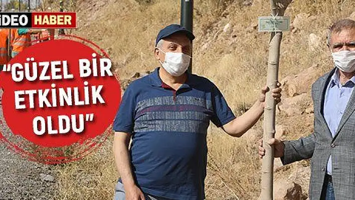 Talaslı Muhtarlar Ali Dağı'na ağaç dikti