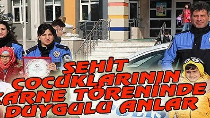 ŞEHİT ÇOCUKLARININ KARNE TÖRENİNDE DUYGULU ANLAR