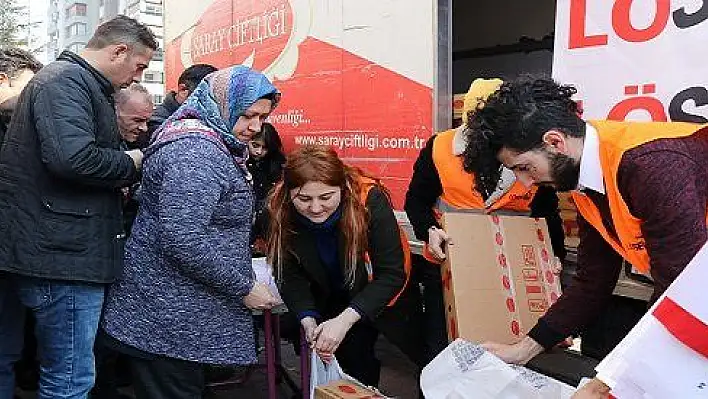 LÖSEV Kayseri Şubesi, hastalara kırmızı et dağıttı