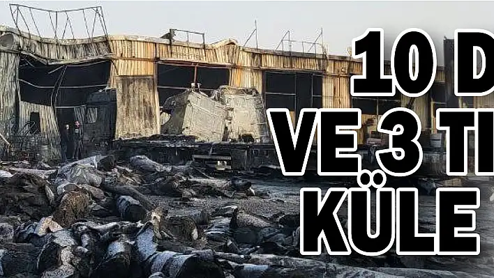 10 dükkan ve 3 tır küle küle döndü