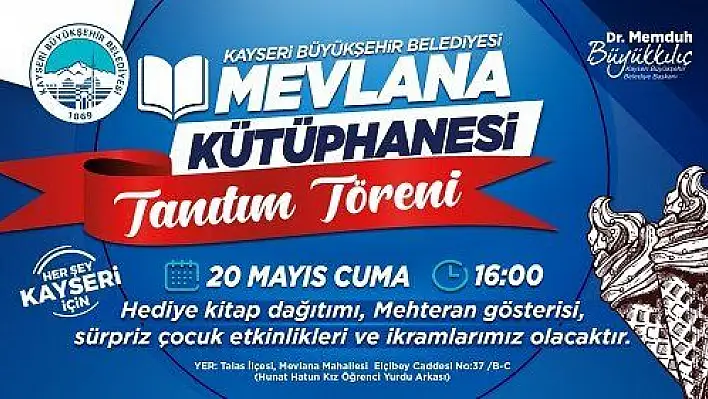 Mevlana Kütüphanesi'nin tanıtımı için sürpriz etkinlikler