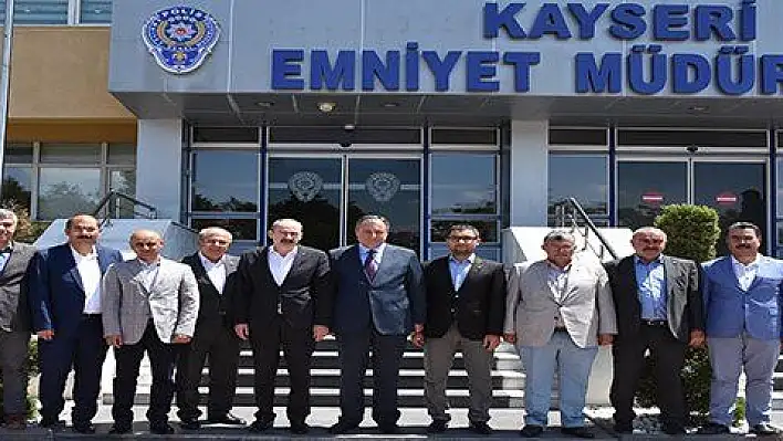 Kayseri Ticaret Odası Yönetiminden İl Emniyet Müdürlüğü'ne Ziyaret