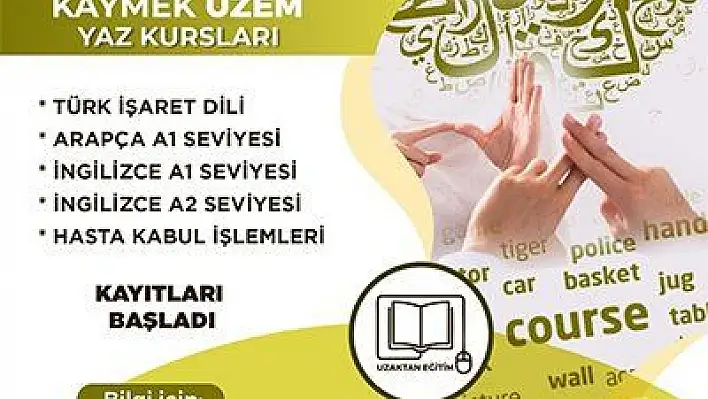 KAYMEK UZEM'in kurs kayıtları başladı