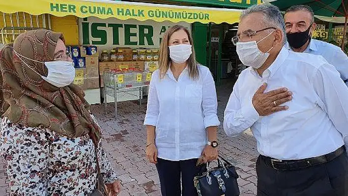 Başkan Büyükkılıç, Yeşil Mahalle'de denetimlerde bulundu