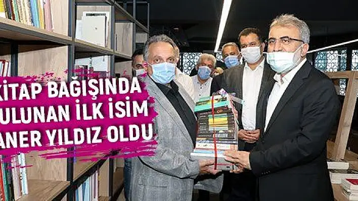 7/24 KÜTÜPHANEYE İLK KİTAP BAĞIŞI TANER YILDIZ'DAN